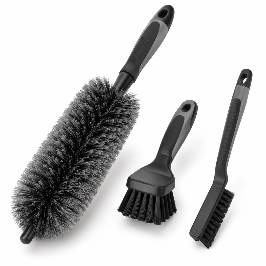 Kit de 3 brosses de nettoyage pour scooter