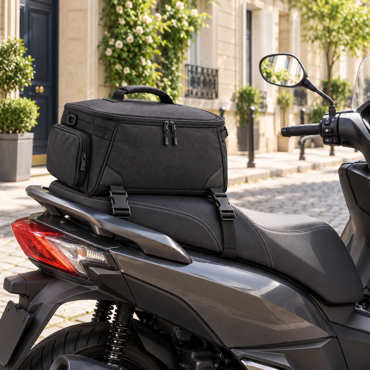 Sacoche arrière de selle pour scooter