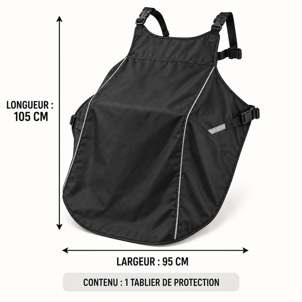 Tablier de protection contre la pluie pour scooter