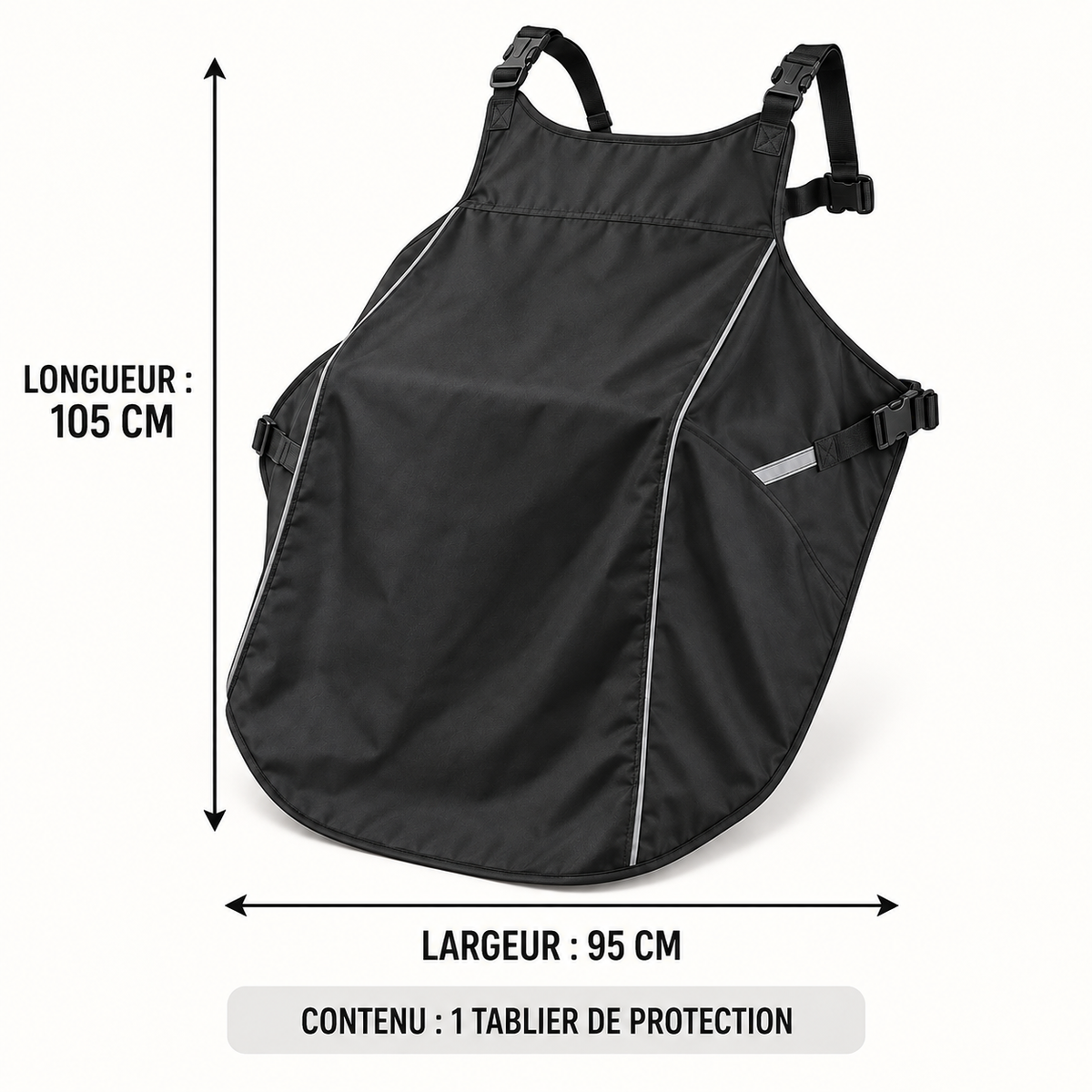 Tablier de protection contre la pluie pour scooter