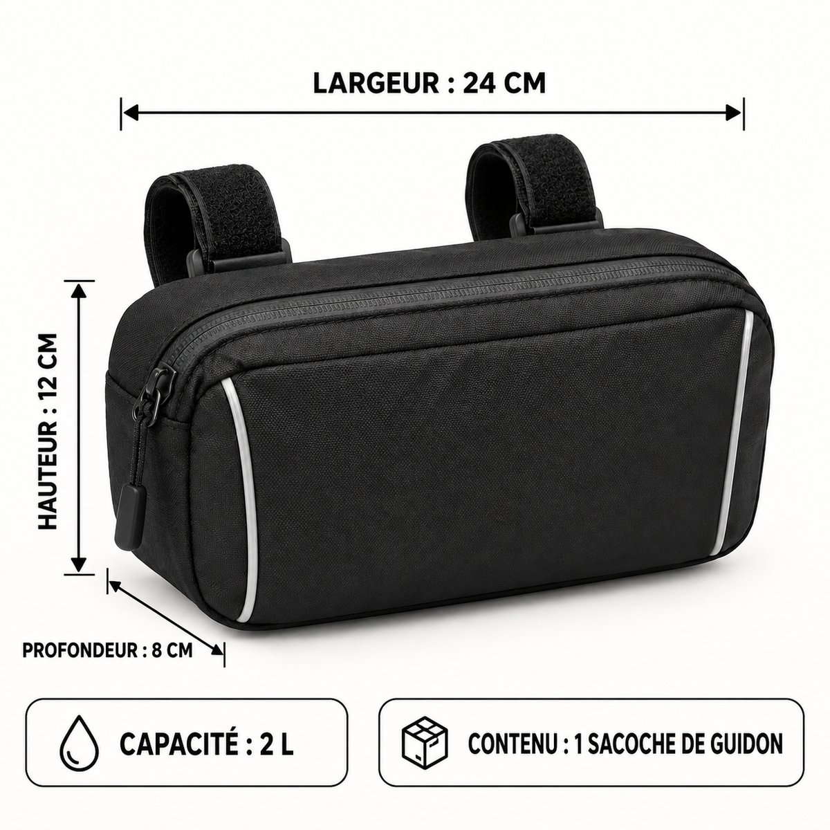 Sacoche de guidon pour scooter
