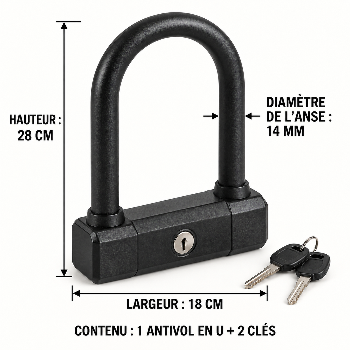 Antivol en U pour scooter